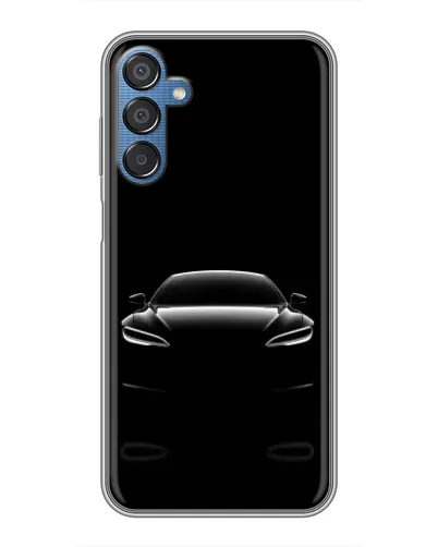 Чехол для Samsung Galaxy M15 (M156) с картинкой «Силуэт Tesla Night»
