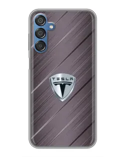 Чехол для Samsung Galaxy M15 (M156) с картинкой «Металлическая текстура Tesla» Чехол для Samsung Galaxy M15 (M156) с картинкой «Металлическая текстура Tesla»