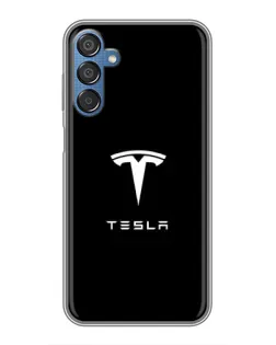 Чехол для Samsung Galaxy M15 (M156) с картинкой «Tesla White Logo» Чехол для Samsung Galaxy M15 (M156) с картинкой «Tesla White Logo»