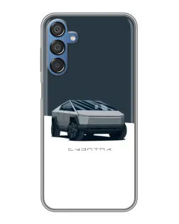 Чехол для Samsung Galaxy M15 (M156) с картинкой «Серебристый Cybertruck Tesla» Чехол для Samsung Galaxy M15 (M156) с картинкой «Серебристый Cybertruck Tesla»