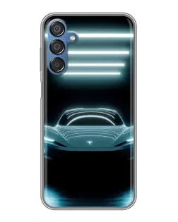 Чехол для Samsung Galaxy M15 (M156) с картинкой «Tesla в неоне» Чехол для Samsung Galaxy M15 (M156) с картинкой «Tesla в неоне»
