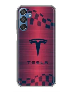 Чехол для Samsung Galaxy M15 (M156) с картинкой «Тесла красный карбон» Чехол для Samsung Galaxy M15 (M156) с картинкой «Тесла красный карбон»