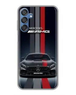 Чехол для Samsung Galaxy M15 (M156) с картинкой «Mercedes — белый карбон»