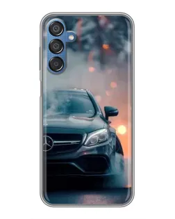 Чехол для Samsung Galaxy M15 (M156) с картинкой «Mercedes — ночной город»