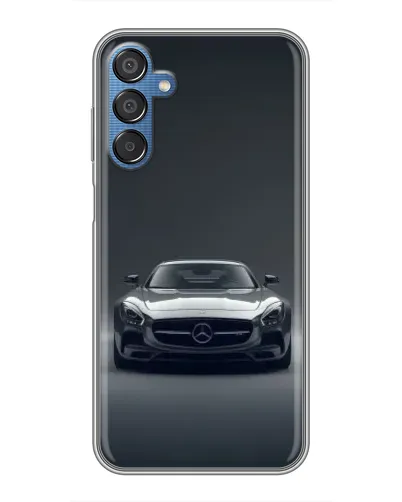 Чехол для Samsung Galaxy M15 (M156) с картинкой «Mercedes на черном»