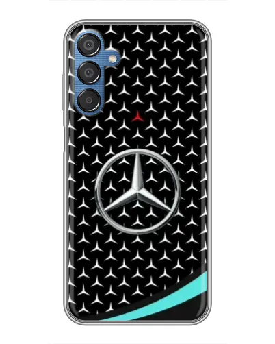 Чехол для Samsung Galaxy M15 (M156) с картинкой «Mercedes — бирюзовый акцент»