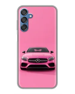 Чехол для Samsung Galaxy M15 (M156) с картинкой «Розовый Mercedes AMG»