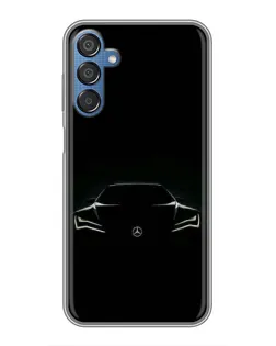 Чехол для Samsung Galaxy M15 (M156) с картинкой «Mercedes — силуэт авто»