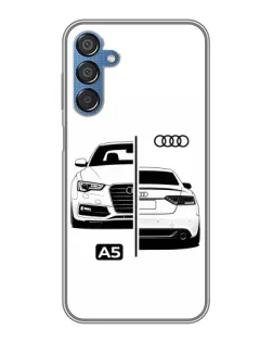 Чехол для Samsung Galaxy M15 (M156) с картинкой «Audi — контрастный дизайн» Чехол для Samsung Galaxy M15 (M156) с картинкой «Audi — контрастный дизайн»