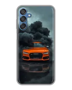 Чехол для Samsung Galaxy M15 (M156) с картинкой «Audi в облаках дыма» Чехол для Samsung Galaxy M15 (M156) с картинкой «Audi в облаках дыма»