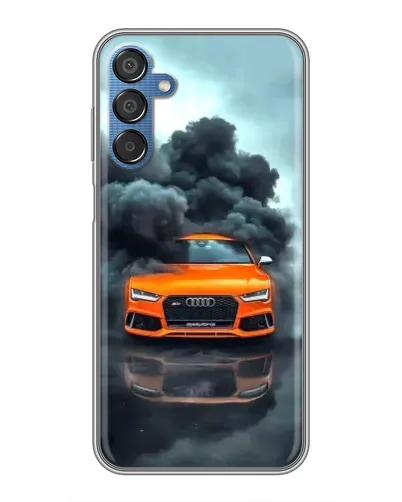 Чехол для Samsung Galaxy M15 (M156) с картинкой «Audi в облаках дыма»