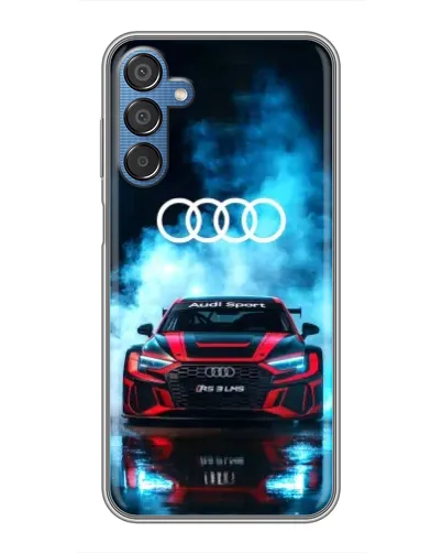 Чехол для Samsung Galaxy M15 (M156) с картинкой «Audi Sport — неон»