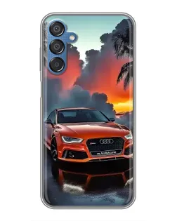 Чехол для Samsung Galaxy M15 (M156) с картинкой «Audi — закат» Чехол для Samsung Galaxy M15 (M156) с картинкой «Audi — закат»