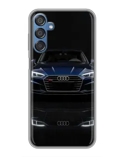 Чехол для Samsung Galaxy M15 (M156) с картинкой «Audi — ночное отражение» Чехол для Samsung Galaxy M15 (M156) с картинкой «Audi — ночное отражение»