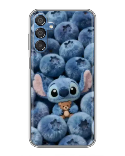 Чехол для Samsung Galaxy M15 (M156) с картинкой «Стич и голубика»