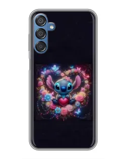Чехол для Samsung Galaxy M15 (M156) с картинкой «Stitch в цветах»