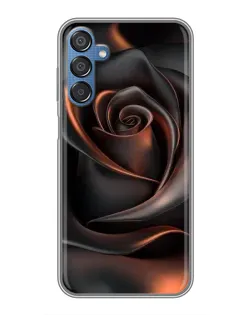Чехол для Samsung Galaxy M15 (M156) с картинкой «Шелковая черная роза» Чехол для Samsung Galaxy M15 (M156) с картинкой «Шелковая черная роза»