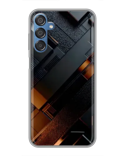 Чехол для Samsung Galaxy M15 (M156) с картинкой «Черные геометрические блоки» Чехол для Samsung Galaxy M15 (M156) с картинкой «Черные геометрические блоки»