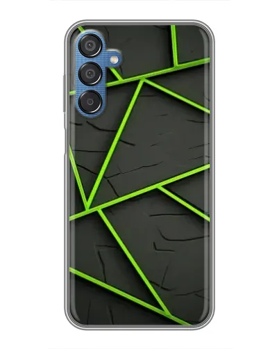 Чехол для Samsung Galaxy M15 (M156) с картинкой «Зеленые геометрические линии» Чехол для Samsung Galaxy M15 (M156) с картинкой «Зеленые геометрические линии»