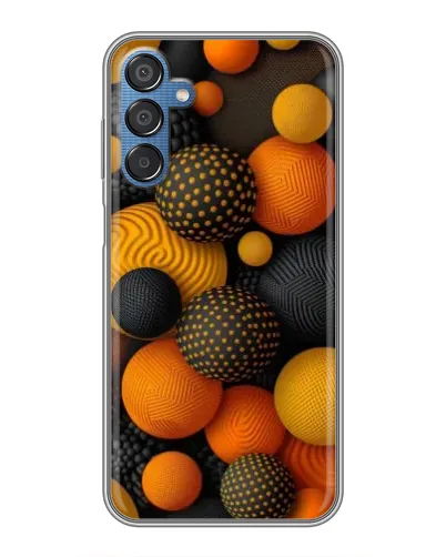 Чехол для Samsung Galaxy M15 (M156) с картинкой «Объемные оранжевые сферы» Чехол для Samsung Galaxy M15 (M156) с картинкой «Объемные оранжевые сферы»
