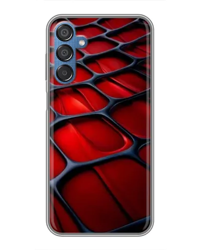 Чехол для Samsung Galaxy M15 (M156) с картинкой «Красная глянцевая сетка» Чехол для Samsung Galaxy M15 (M156) с картинкой «Красная глянцевая сетка»