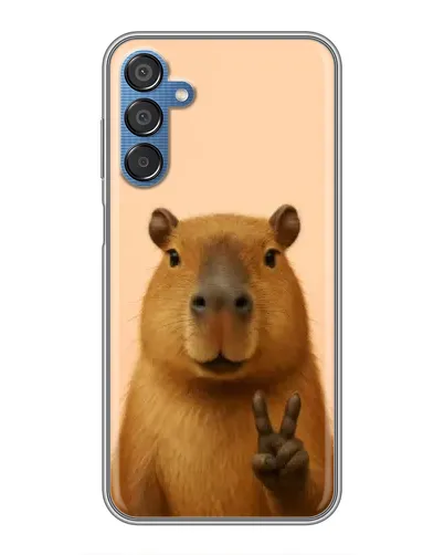 Чехол для Samsung Galaxy M15 (M156) с картинкой «Капибара виктория»
