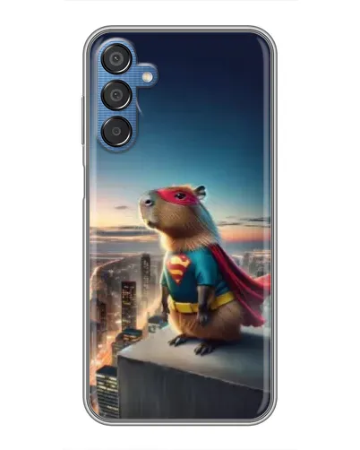 Чехол для Samsung Galaxy M15 (M156) с картинкой «Капи-мен супергерой»