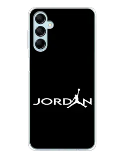 Чехол для Samsung Galaxy M16 с картинкой «Jordan White Logo»