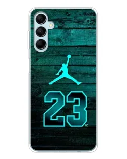 Чехол для Samsung Galaxy M16 с картинкой «Jordan Cyan 23»