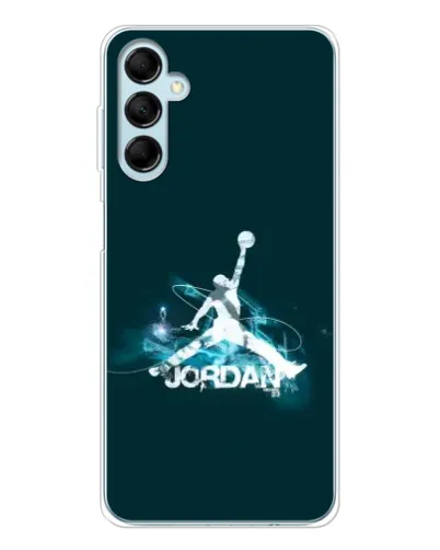 Чехол для Samsung Galaxy M16 с картинкой «Jordan Blue Fire» Чехол для Samsung Galaxy M16 с картинкой «Jordan Blue Fire»