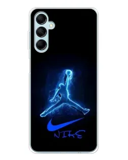 Чехол для Samsung Galaxy M16 с картинкой «Jordan Neon Blue»