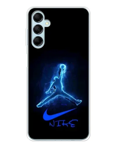 Чехол для Samsung Galaxy M16 с картинкой «Jordan Neon Blue» Чехол для Samsung Galaxy M16 с картинкой «Jordan Neon Blue»