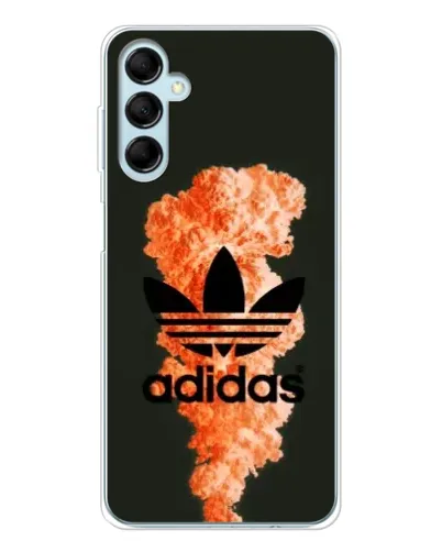 Чехол для Samsung Galaxy M16 с картинкой «Оранжевый дым Adidas»