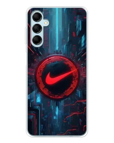 Чехол для Samsung Galaxy M16 с картинкой «Техногенный стиль Nike» Чехол для Samsung Galaxy M16 с картинкой «Техногенный стиль Nike»