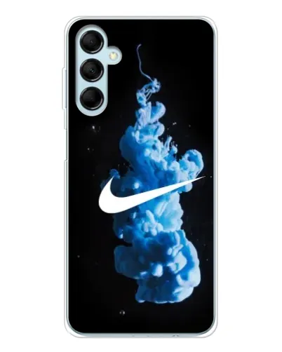 Чехол для Samsung Galaxy M16 с картинкой «Nike и синий дым» Чехол для Samsung Galaxy M16 с картинкой «Nike и синий дым»