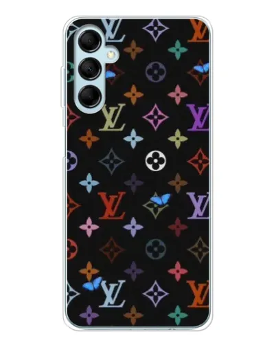 Чехол для Samsung Galaxy M16 с картинкой «Цветная монограмма LV»