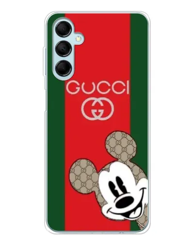 Чехол для Samsung Galaxy M16 с картинкой «Gucci — полосы и Микки» Чехол для Samsung Galaxy M16 с картинкой «Gucci — полосы и Микки»