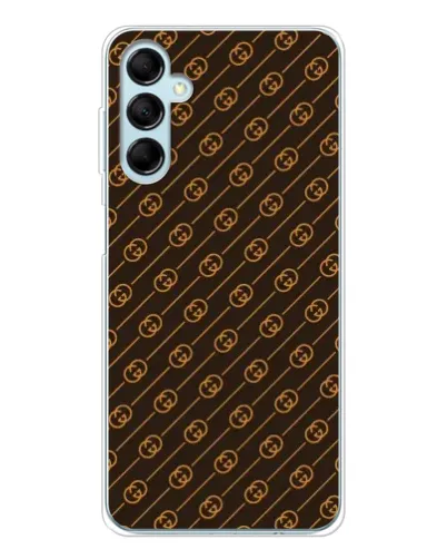 Чехол для Samsung Galaxy M16 с картинкой «Gucci — золотые диагонали» Чехол для Samsung Galaxy M16 с картинкой «Gucci — золотые диагонали»