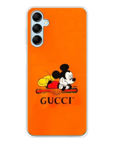 Чехол для Samsung Galaxy M16 с картинкой «Микки Маус Gucci — оранж» Чехол для Samsung Galaxy M16 с картинкой «Микки Маус Gucci — оранж»