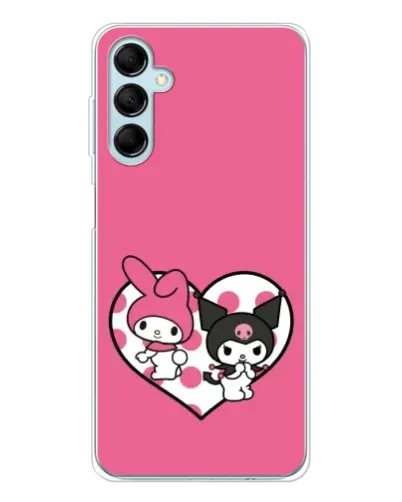 Чехол для Samsung Galaxy M16 с картинкой «Kuromi и My Melody»