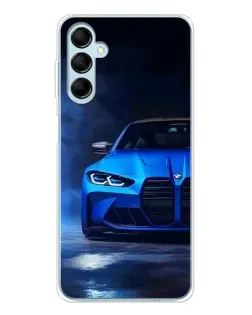 Чехол для Samsung Galaxy M16 с картинкой «Голубая BMW M4» Чехол для Samsung Galaxy M16 с картинкой «Голубая BMW M4»