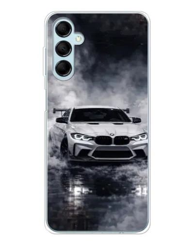 Чехол для Samsung Galaxy M16 с картинкой «BMW сквозь туман» Чехол для Samsung Galaxy M16 с картинкой «BMW сквозь туман»