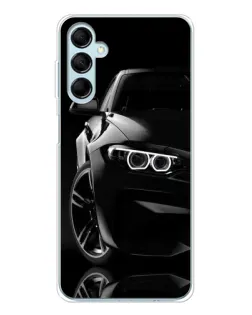 Чехол для Samsung Galaxy M16 с картинкой «Черная BMW — профиль» Чехол для Samsung Galaxy M16 с картинкой «Черная BMW — профиль»