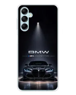 Чехол для Samsung Galaxy M16 с картинкой «BMW сквозь ночной город» Чехол для Samsung Galaxy M16 с картинкой «BMW сквозь ночной город»