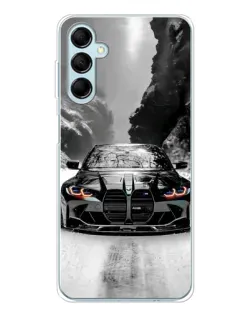 Чехол для Samsung Galaxy M16 с картинкой «BMW — акварельный дрифт» Чехол для Samsung Galaxy M16 с картинкой «BMW — акварельный дрифт»