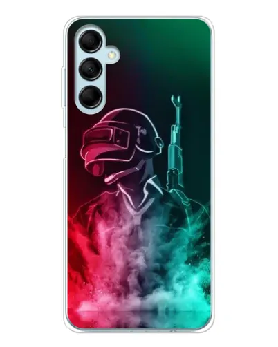 Чехол для Samsung Galaxy M16 с картинкой «PUBG — огненный воин» Чехол для Samsung Galaxy M16 с картинкой «PUBG — огненный воин»