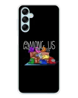 Чехол для Samsung Galaxy M16 с картинкой «Логотип Among Us»
