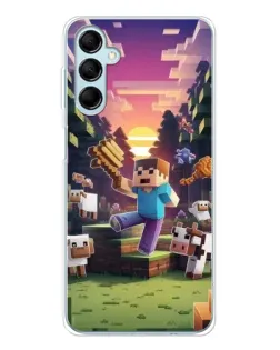 Чехол для Samsung Galaxy M16 с картинкой «Стив на ферме»