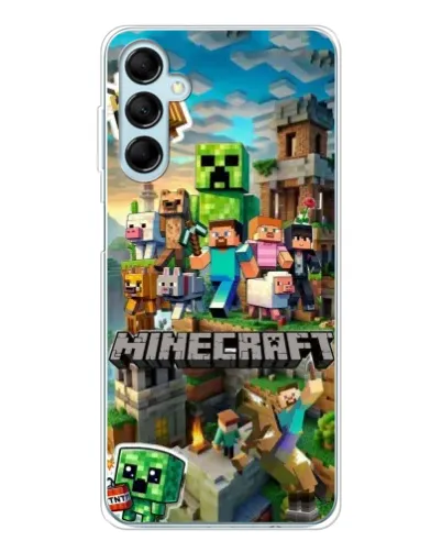 Чехол для Samsung Galaxy M16 с картинкой «Замок Minecraft»
