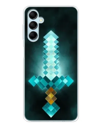 Чехол для Samsung Galaxy M16 с картинкой «Алмазный меч неон»